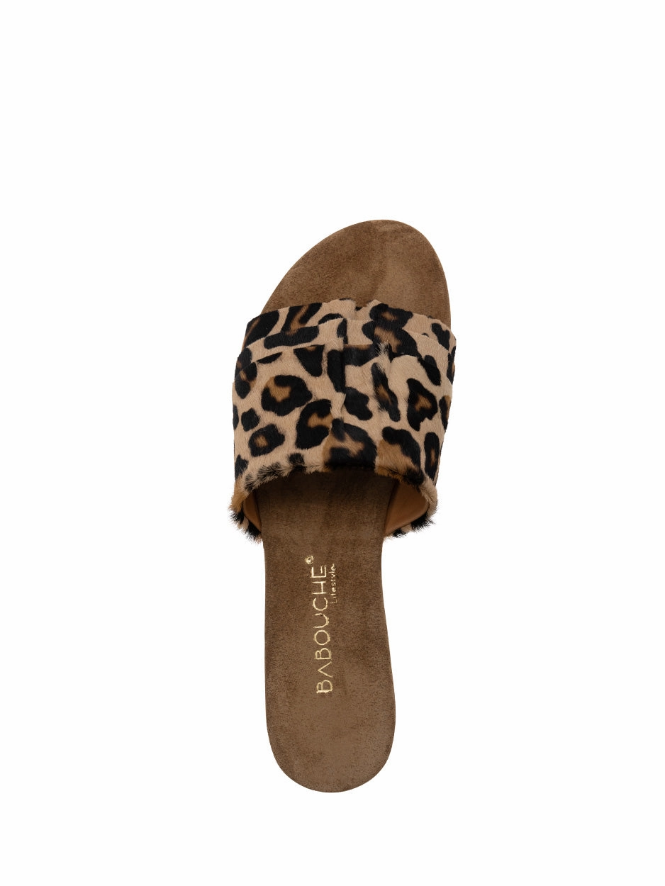 Moon | Slipper Leopard Sandalen Von Marco Tozzi