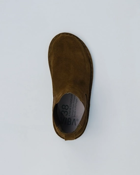 Chelsea Boots Kreppsohle HELSINKI Bio Suede Bosco Khaki