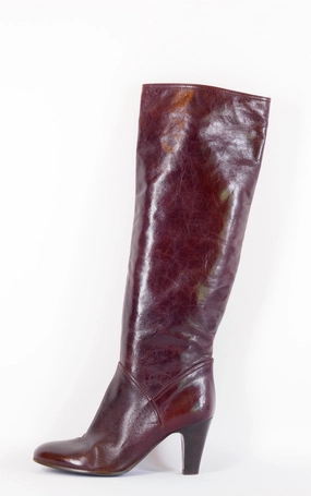 Vintage-Stiefel Leder bordeaux Nicks Stiefel