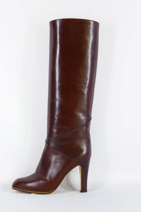 Vintage-Stiefel Leder kastanie Rockabilly Stiefel