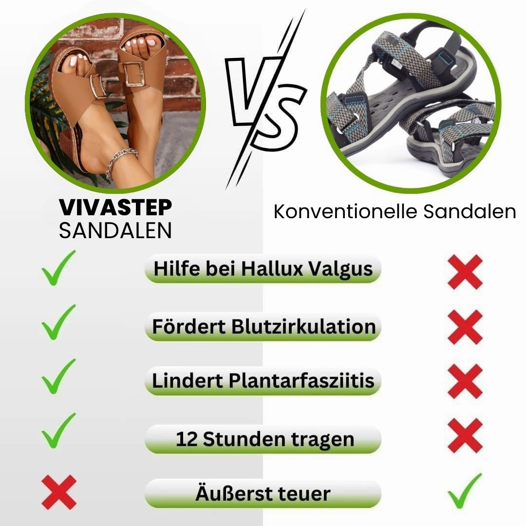 Vivastep - ergonomische & rutschfeste High-Heels Sandalen zur Schmerzlinderung Sandalen Gr 41