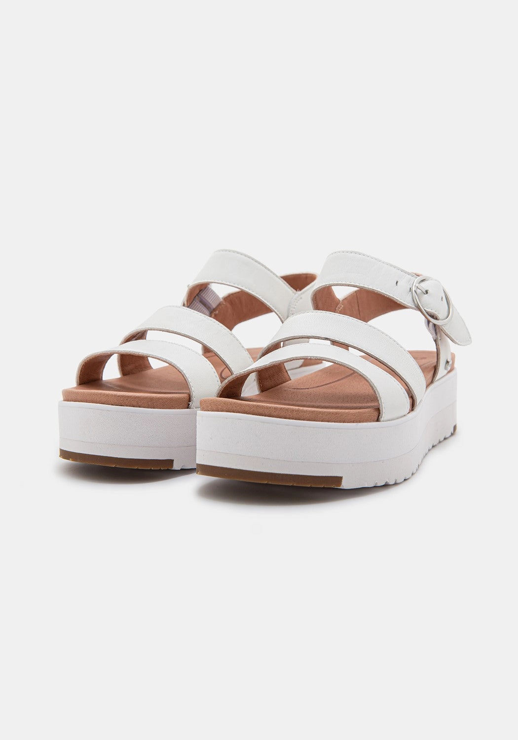 W Leedah white Leather Bueno Schuhe Sandalen
