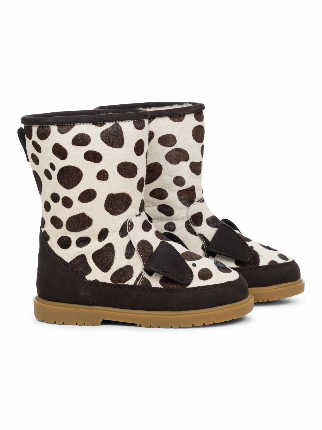Wadudu Exclusive Boots - Dalmatiner -Spotted Cow Hair Winterstiefel Gr 39