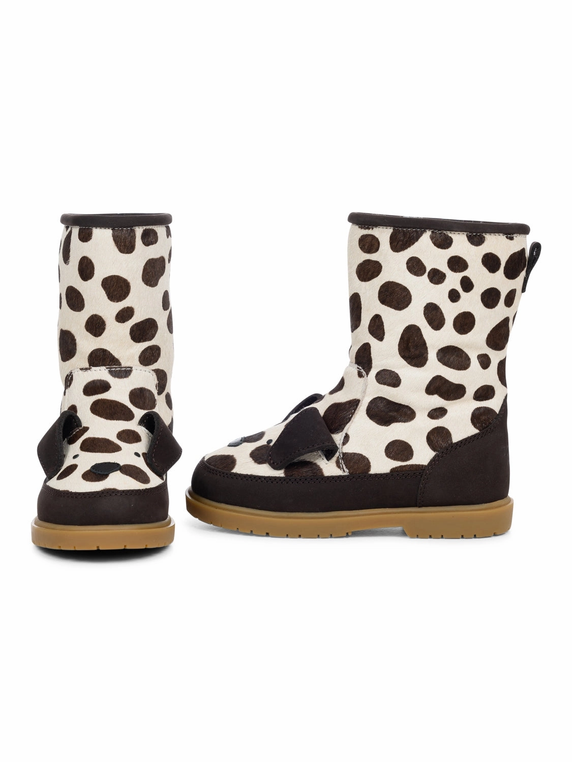 Wadudu Exclusive Boots - Dalmatiner -Spotted Cow Hair Winterstiefel 44 Wasserdicht