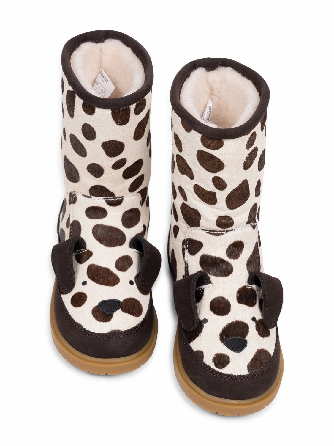 Wadudu Exclusive Boots - Dalmatiner -Spotted Cow Hair Winterstiefel Kombinieren