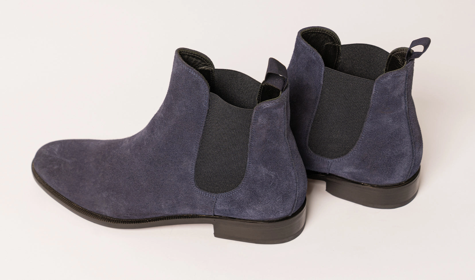 Block Heel Chelsea Boots Chelsea-Boot Blau