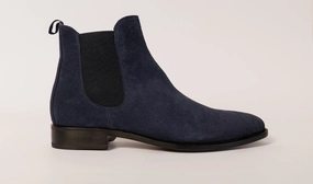 Chelsea-Boot Blau Crocodile Chelsea Boots