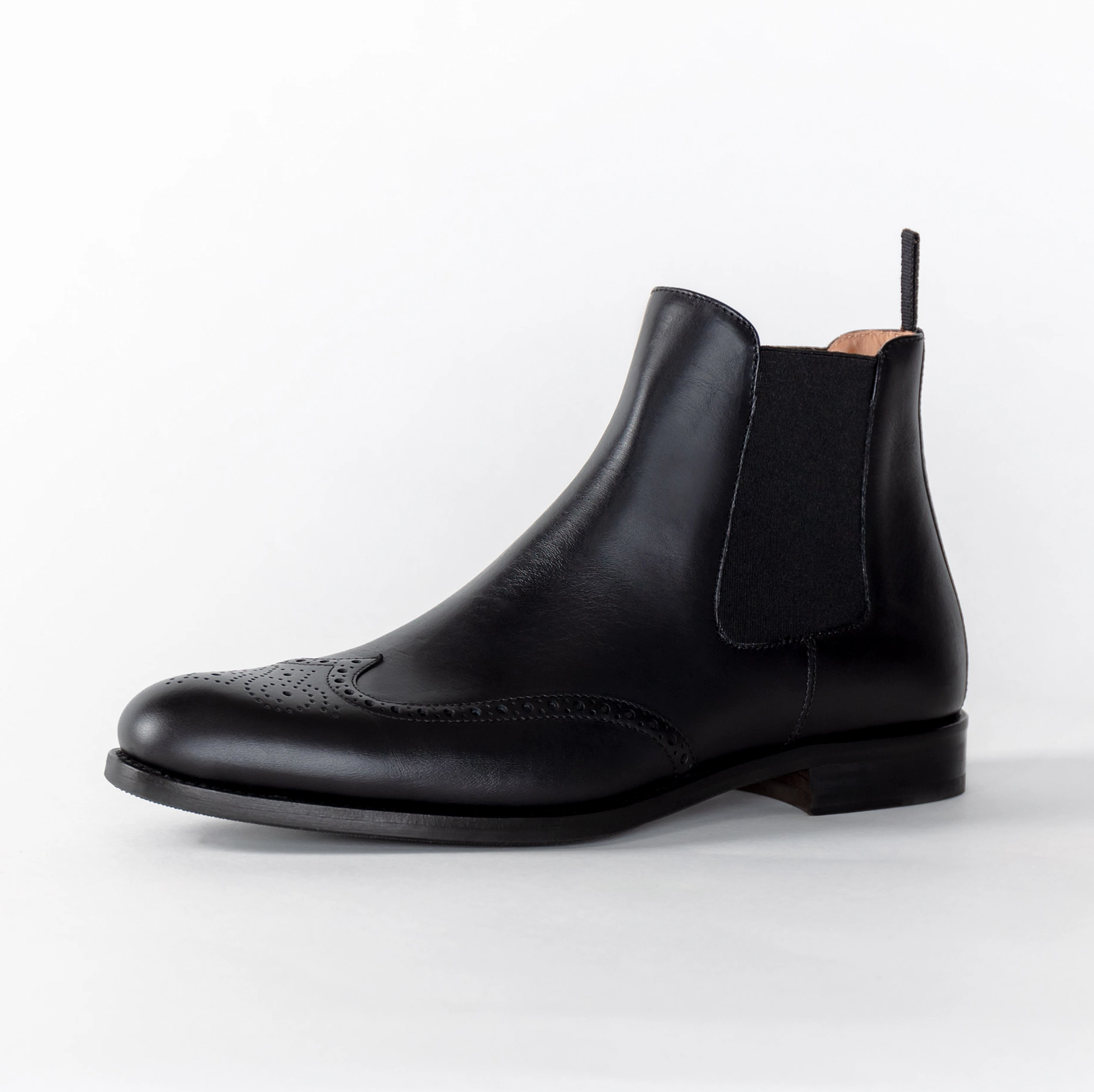 Chelsea Boot Schwarz Budapester | Herrenschuhe Lyme Chelsea Boots