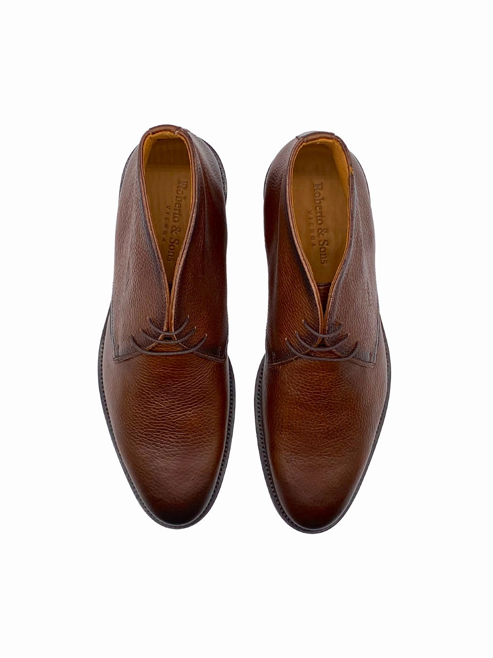 Herrenschuh Chukka - Hirschleder Braun Strappy Ankle Boots