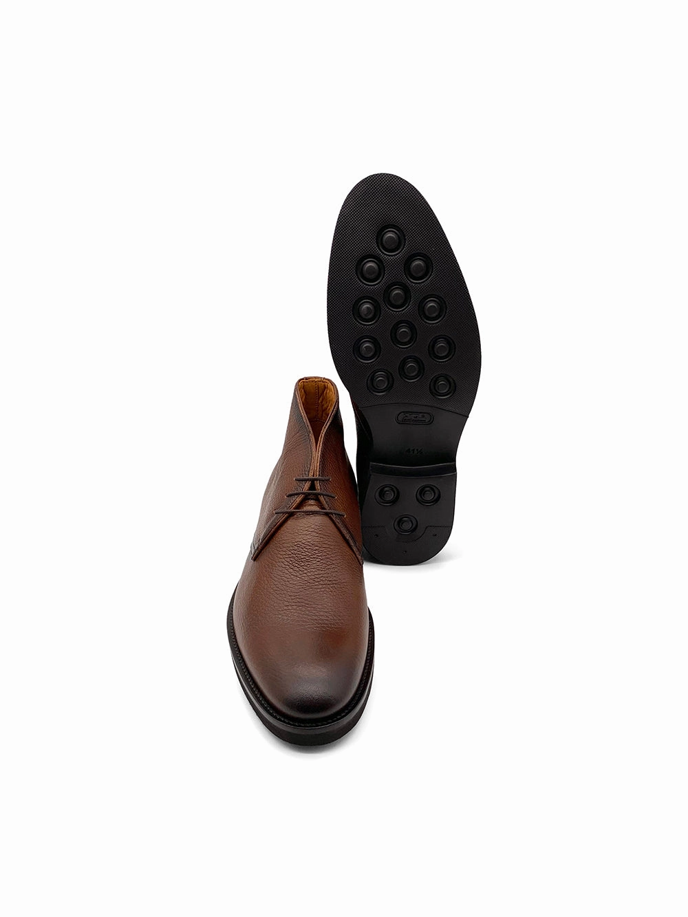 Leder Und Wildleder Ankle Boots Herrenschuh Chukka - Hirschleder Braun