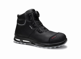 Stiefel Aus Lackleder ELTEN 769851 REACTION XXT Pro BOA Mid ESD S3S breiter Sicherheitsstiefel mit Kunststoffkappe