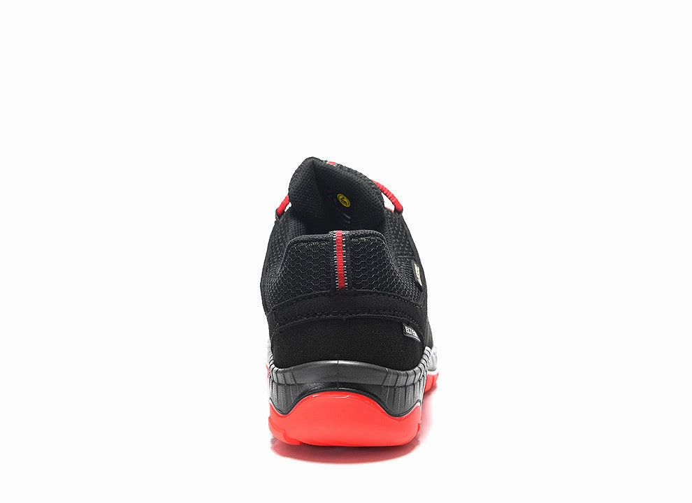 Sportliche Sicherheitsschuhe Für Einzelhandel Maddox GTX W black-red Low ESD S3-Sicherheitshalbschuh ELTEN