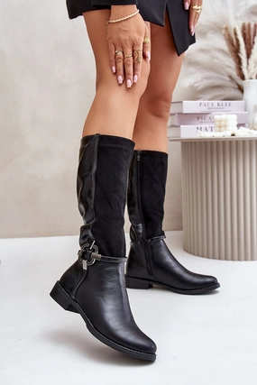 Self Defense High Heels Thigh-Hight Boots model 202105 Step in style