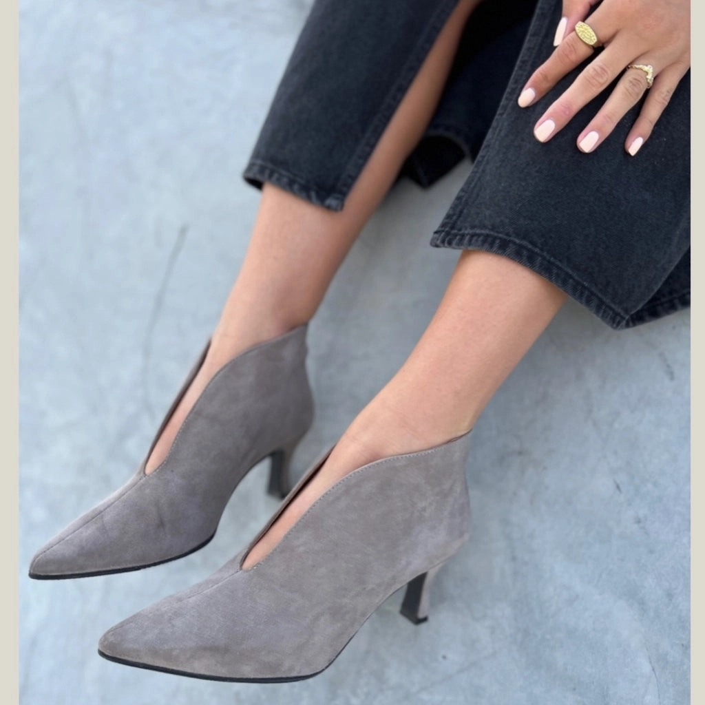 NEW SUS - BEIGE (TOPO) Stiefel Mit Fell Außen