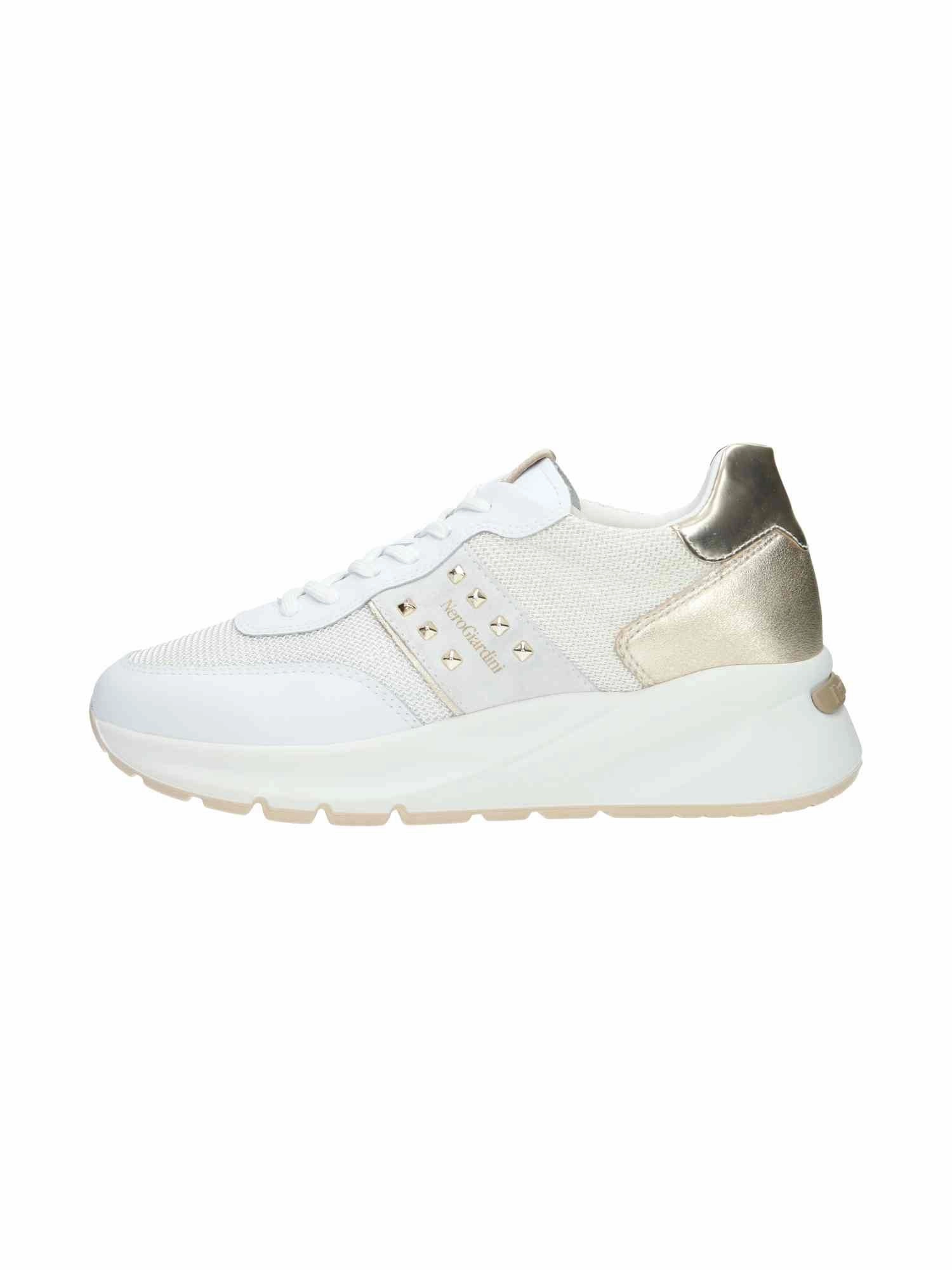 Breite Schuhe Sneaker E512862D Skipper Bianco T.Rete Chic 1 Bianco Velour Neve T.Rete Chic