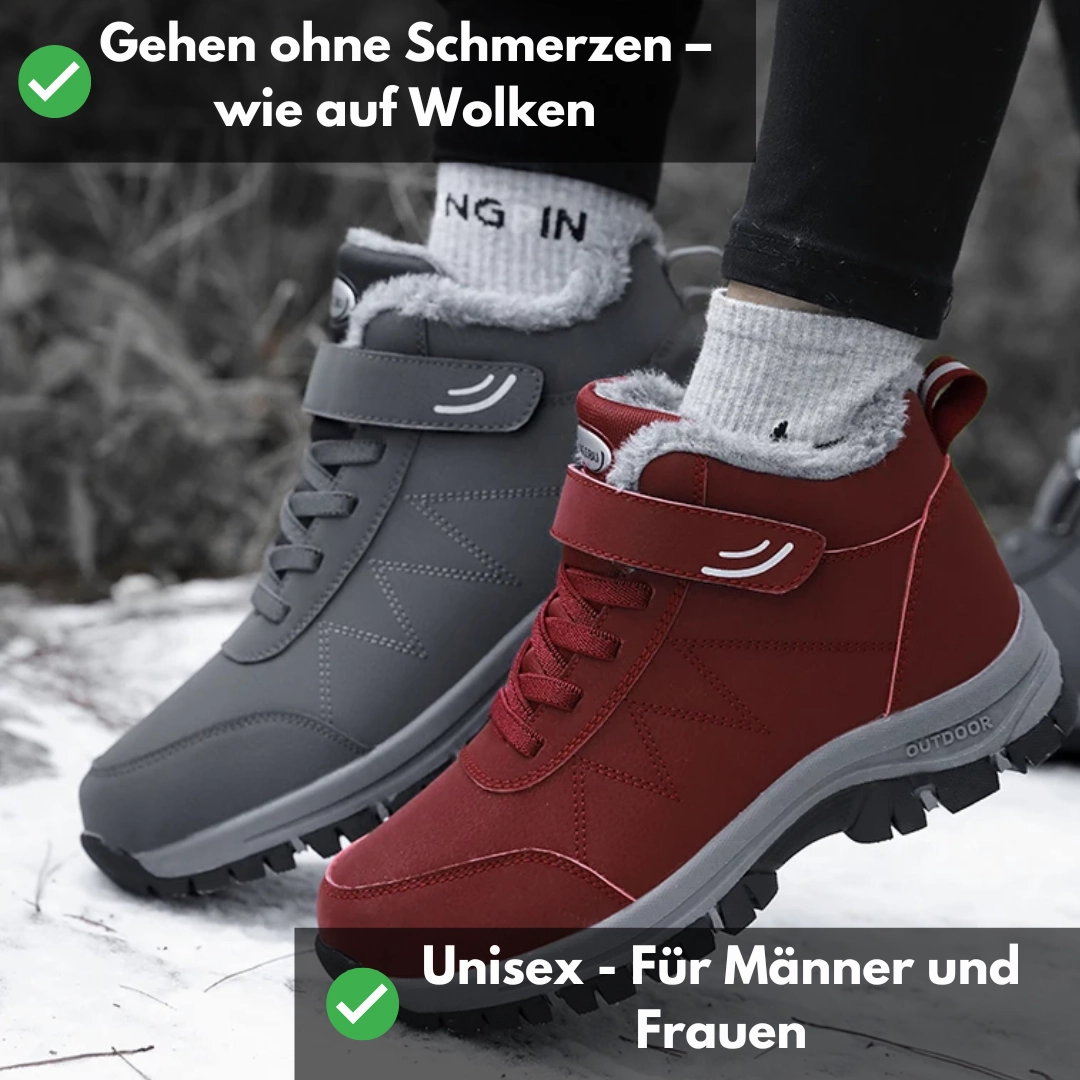 Hohe Stiefel Für Dünne Waden Ergonomischer Klettverschluss-Stiefel mit grozgigem Zehen - und Fersenbereich - OrthoRelief