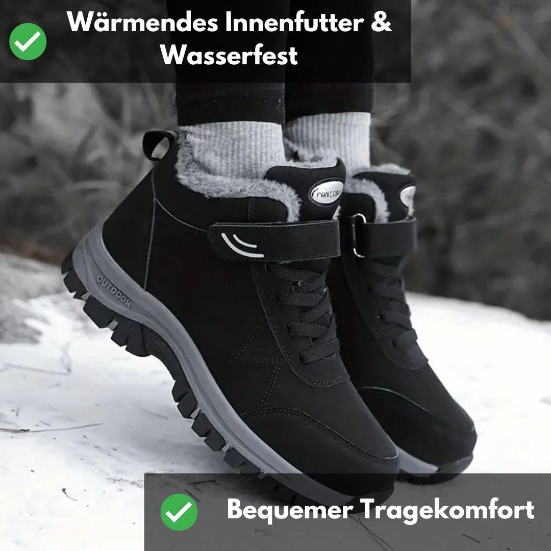 Stiefel Mit Strickstulpe Ergonomischer Klettverschluss-Stiefel mit grozgigem Zehen - und Fersenbereich - OrthoRelief