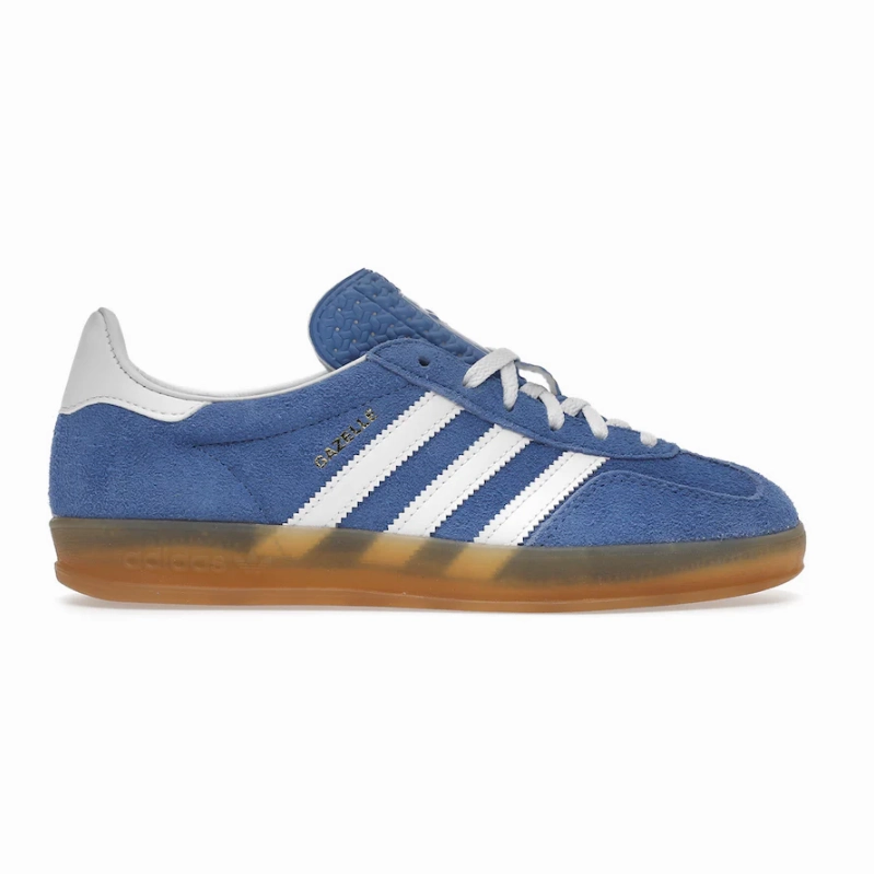 adidas Gazelle Indoor Blue Fusion Gum Kleid Mit Sneaker Und Strumpfhose