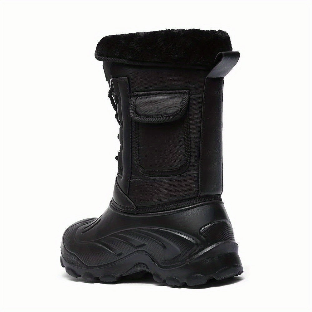 Winterschuhe Herren | Outdoor Hoher Stiefel Mit Schnrung Winterstiefel Mit Filz