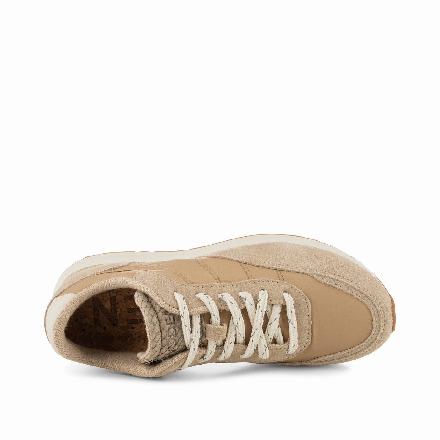 Woden Nellie Cream Weißer Sneaker Leder