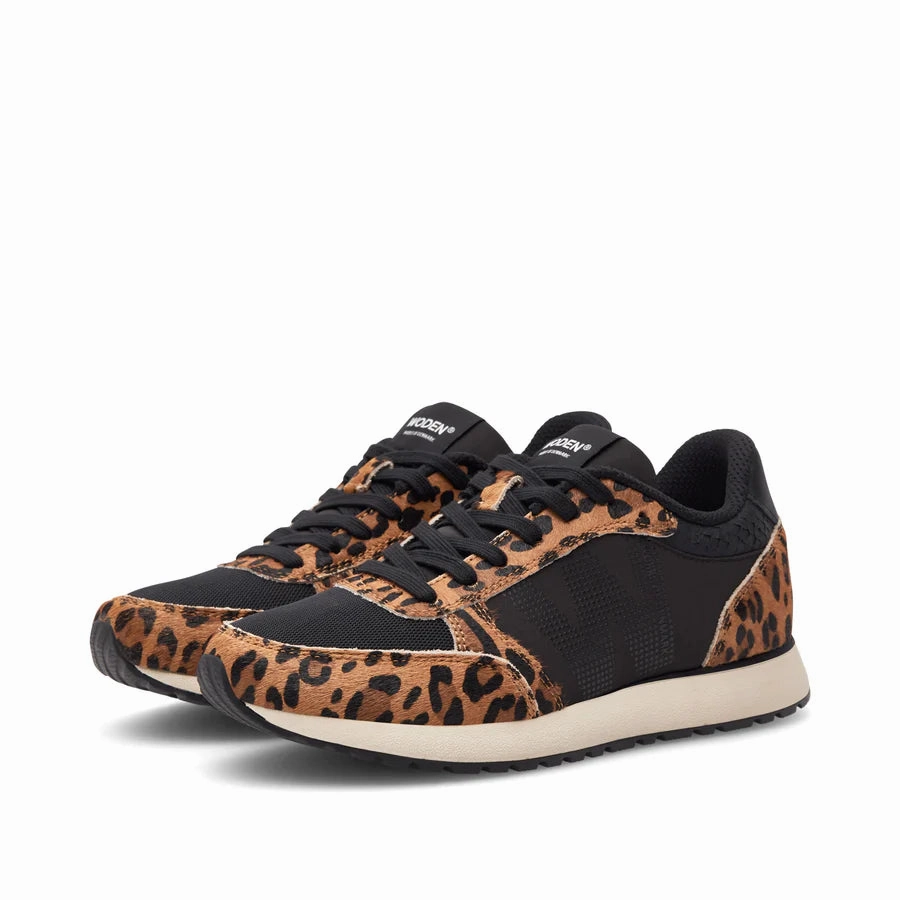 Bottom Of Sneaker Woden Ronja Leopard Black