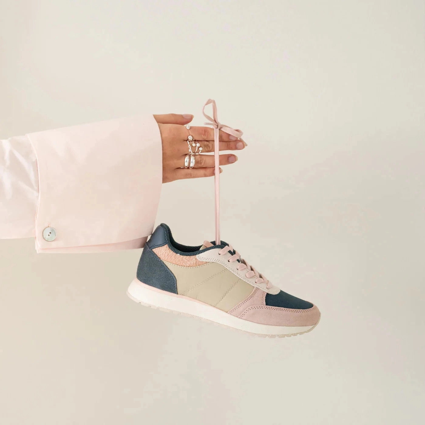 Woden Sneaker Ivory Multi Orbit Vintage Sneaker