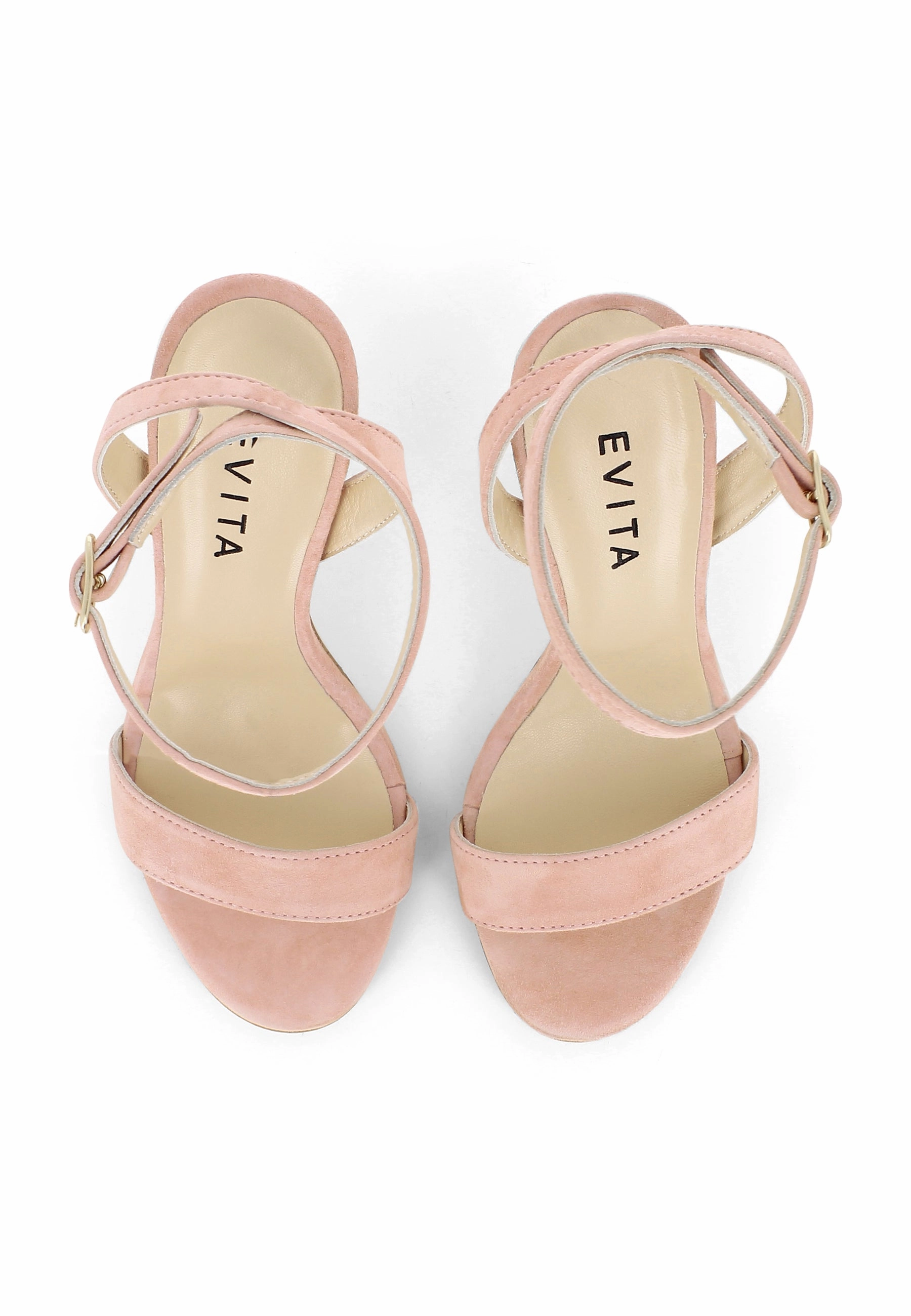 EVA Damen Sandalette  -  Rauleder Rosa Givenchy High Heels