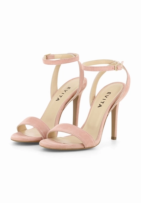 Ukraine High Heels EVA Damen Sandalette  -  Rauleder Rosa