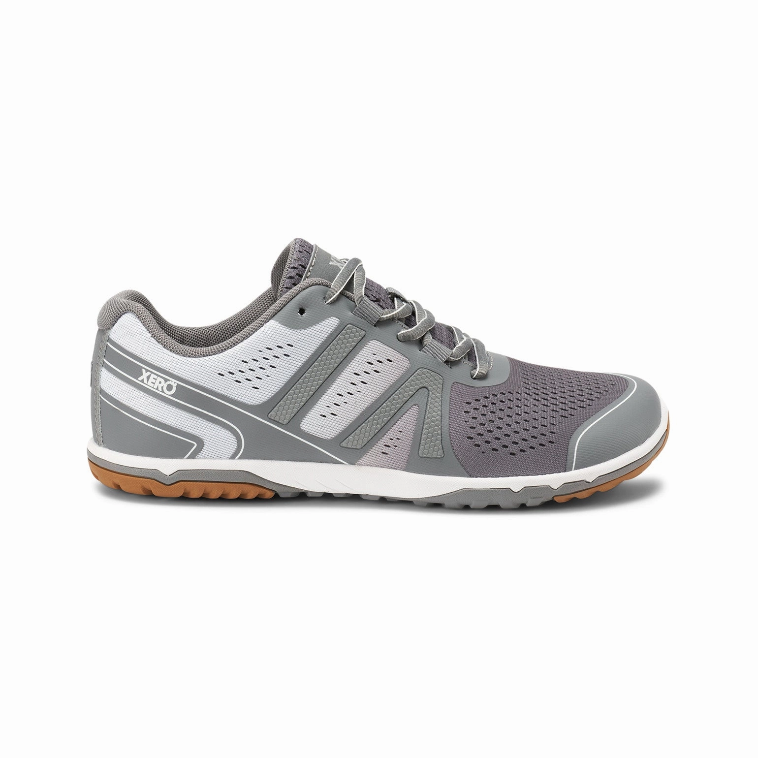 Xero Shoes HFS II Women - gray/white Laufschuhe Schnürsenkel