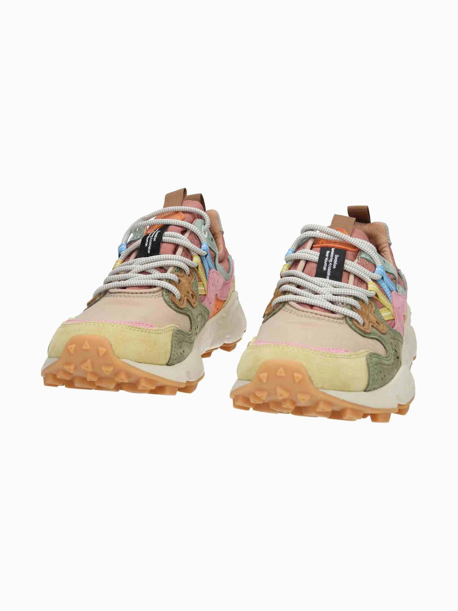 Yamano 3 Woman Suede/Nylon cream/taupe/militare Sneaker Flache Sohle