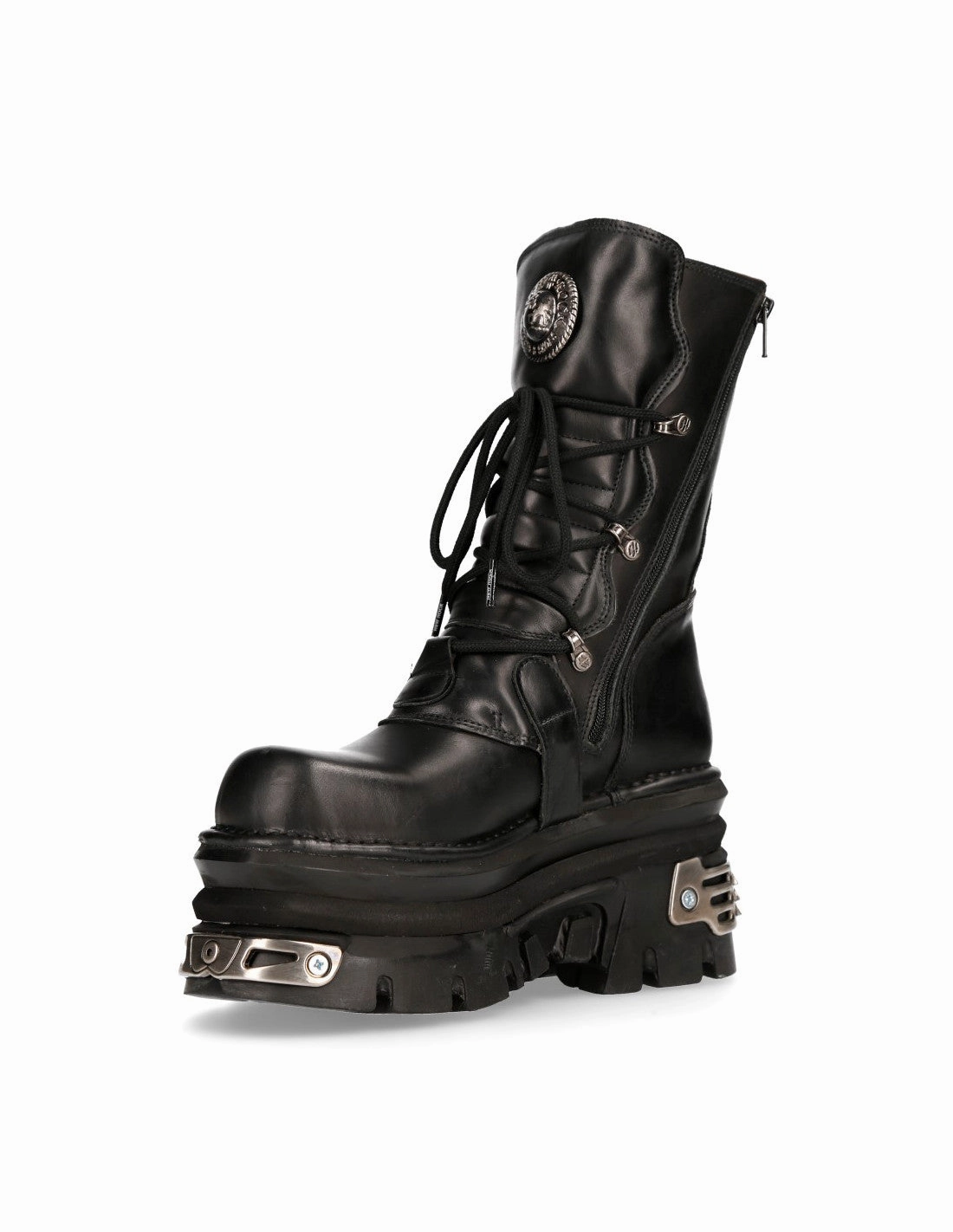Asmc Stiefel New Rock Schuhe Shoes Boots Stiefel M.373-C106 MAX Doppelboden Bikerstiefel Gothic Echtleder